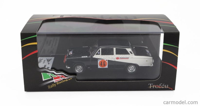 Trofeu Ford england Cortina Lotus (nočná verzia) N 46 Rac Rally Lombard 1968 Chris Sciater - Martin Holmes 1:43 Čierna biela