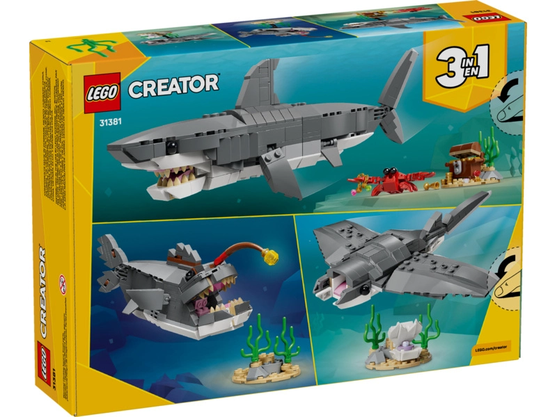 LEGO Creator - Divoký žralok a truhla s pokladom