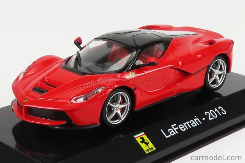 Edicola Ferrari Laferrari 2013 - Con Vetrina - With Showcase 1:43 Červená Černá