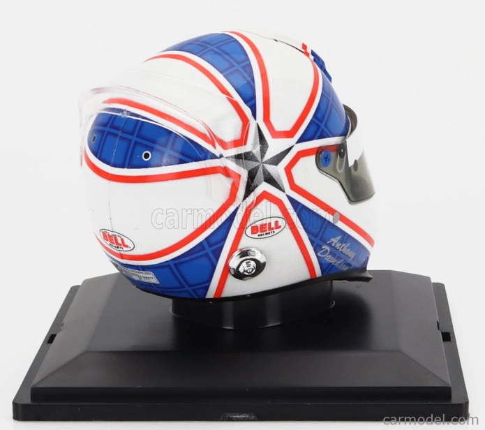 Edicola Helma F1 Casco - Super Aguri Sa07 N 23 Sezóna 2007 Anthony Davidson 1:5 Biela Modrá Červená