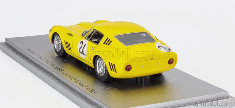 Kess-model Ferrari 275 Gtb/c Sn.6885 Team Ecurie Francorchamps N 24 3. 24h Le Mans 1965 Willy Mairesse - Jean Blaton (beurlys) 1:43 Žltá