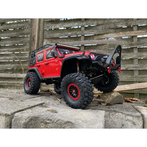 RC auto DF-4S PRO Crawler 313 mm 1:10, červená