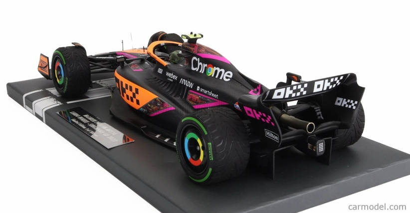 Minichamps Mclaren F1  Mcl36 Team Mclaren N 4 Singapore Gp 2022 Lando Norris 1:18 Oranžová Světle Modrá