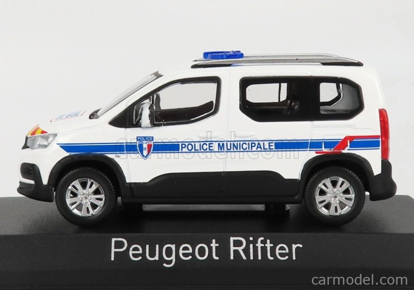Norev Peugeot Rifter Police Municipale 2019 1:43 Biela modrá červená žltá