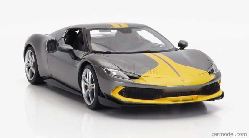 Bburago Ferrari 296 Gtb Assetto Fiorano 2022 1:18 sivo-žltá