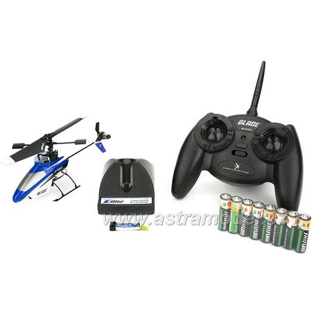 RC vrtuľník Blade mSR RTF modrá, mód 2