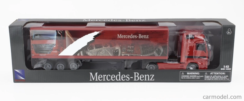 Newray Mercedes benz Actros 1857 Truck Cassonato Mercedes Benz 1998 1:43 Red