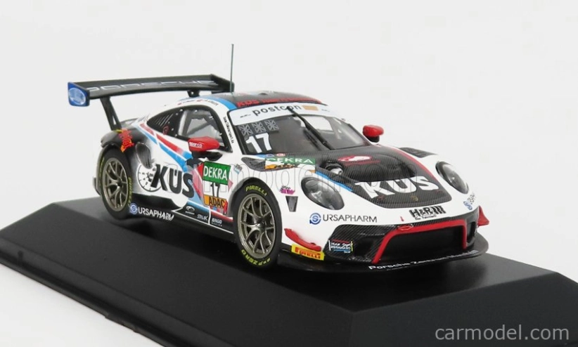 Ixo-models Porsche 911 991-2 Gt3 R Team Kues 75 Bernhard N 17 1:43, černobílá