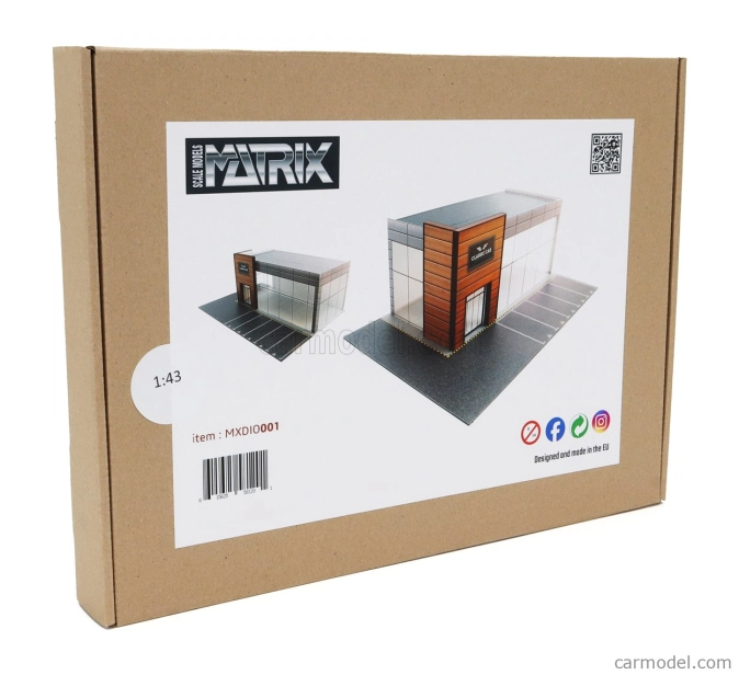 Matrix scale models Accessories Diorama - Showroom With Parking For Several Models 1:43 Různé