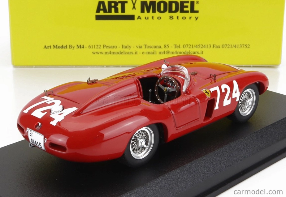 Art-model Ferrari 750 Monza Spider N 724 Mille Miglia 1955 Sergio Sighinolfi 1:43 Red