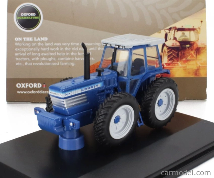 Oxford-models Ford england County Tractor 1995 1:76 Modrá Šedá