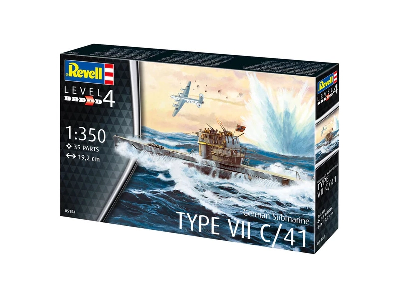 Revell German Submarine Type VII C/41 (1:350) (štartovacia súprava)