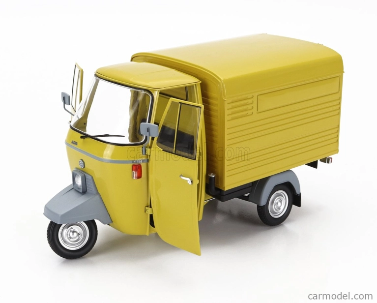 Mitica-diecast Piaggio Ape P501 Van Closed 1979 - Con Vetrina - With Showcase 1:18