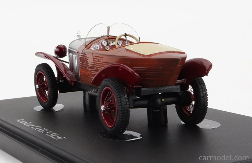 Autocult Amilcar Cgs 3 Skiff Francúzsko 1925 1:43 Strieborná červená