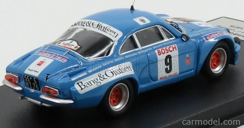 Trofeu Renault Alpine A110 N 9 Rally Ypres 1975 M.nusbaumer - Jimmy 1:43 Modrá