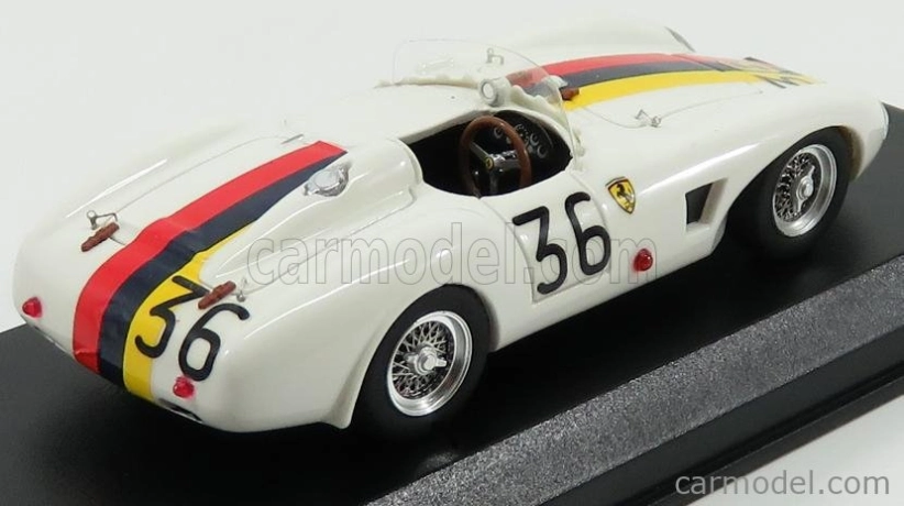 Art-model Ferrari 625lm Spider Ch.0637 N 36 Venezuela Gp 1956 P.drogo 1:43 Biela