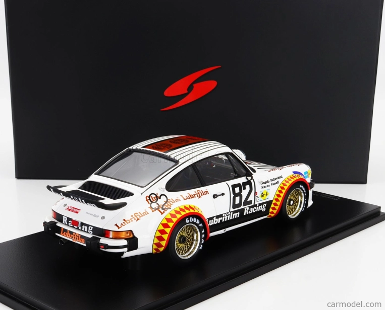 Spark-model Porsche 934 3.0l Turbo Team Lubrifilm Racing N 82 24h Le Mans 1979 H.muller - A.pallavicini - M.vanoli 1:18 Bílá