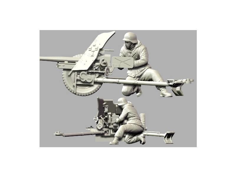 Zvezda figúrky – PAK-36 s posádkou (1:35)
