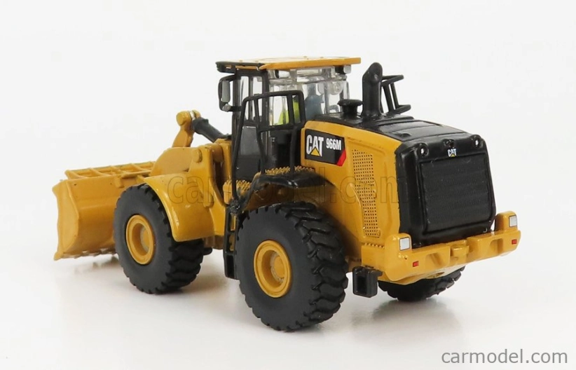 Dm-models Caterpillar Cat966m Ruspa Gommata - Scraper Tractor Wheel Loader 1:87 Žlutá Černá