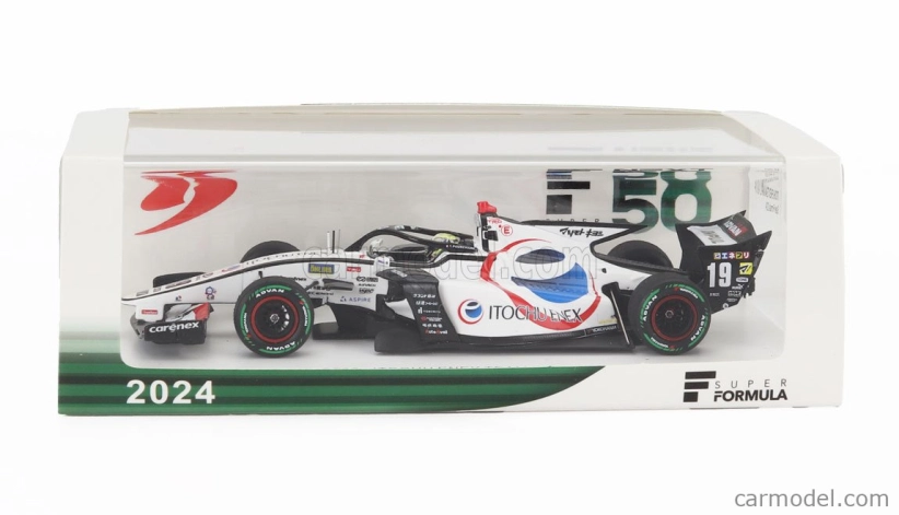 Spark-model Dallara Sf23 Trd 01f Team Enex Impul N 19 Super Formula Season 2024 Theo Pourchaire 1:43 Bílá Černá Červená