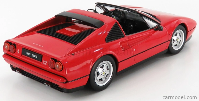 Kk-scale Ferrari 328 Gts Spider With Removable Hard-top 1985 1:18 Red