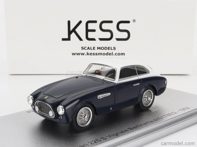 Kess-model Ferrari 225 S Sn.0178ed Vignale Berlinetta 1952 1:43 Modrá biela