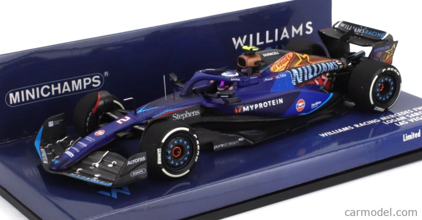 Minichamps Williams F1 Fw45 Team Williams Racing Gulf N 2 Las Vegas Usa Gp 2023 Logan Sargeant 1:43 Modrá Černá