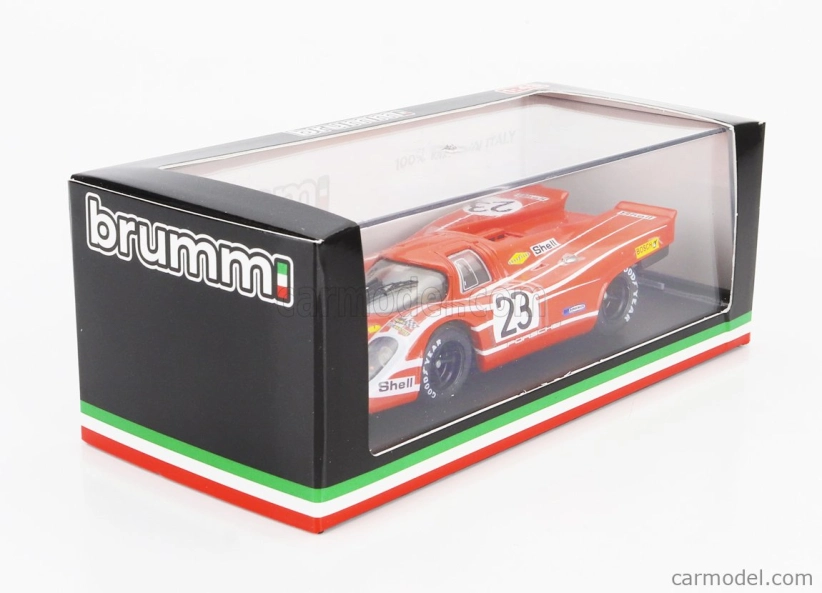 Brumm Porsche 917k 4.9l Team Salzburg N 23 Víťaz 24h Le Mans 1970 Hans Herrmann - Richard Attwood 1:43 Červená biela