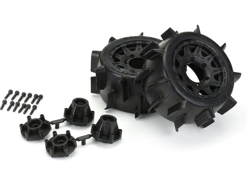 Kolesá Pro-Line 2,8", pneumatiky Sand Paw LP, disk Raid H12 black (2)