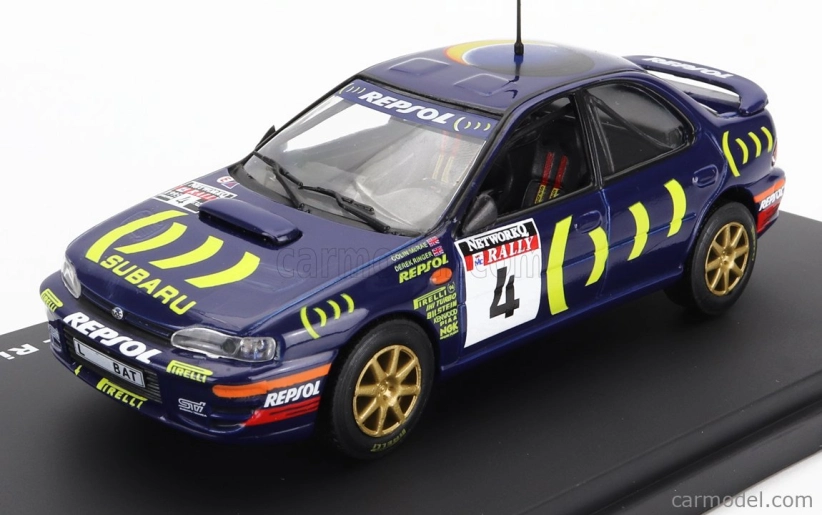 Edicola Subaru Impreza 555 N 4 Winner Rally Rac Lombard 1995 C.mcrae - D.ringer 1:43 Modrá