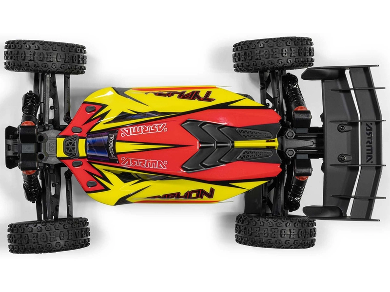 RC auto Arrma Typhon Mega 665 1:8 4WD RTR, červená