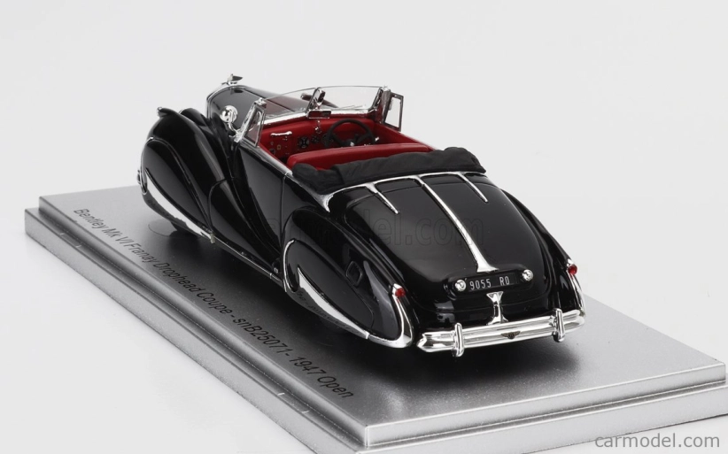 Kess-model Bentley Mk Vi Sn.b25071 Franay Drophead Coupe Cabriolet Open 1947 1:43 Black