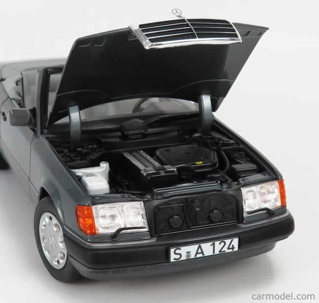 Norev Mercedes benz E-class 300ce 24v (a124) Cabriolet Open 1991 1:18 Grey Met