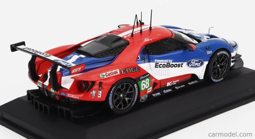 Edicola Ford usa Gt 3.5l Turbo V6 Team Ford Chip Ganassi Usa Lhd N 68 Winner Lmgte Pro Class 24h Le Mans 2016 Joey Hand - Dirk Muller - Sebastien Bourdais 1:43 Modrá Červená Bílá