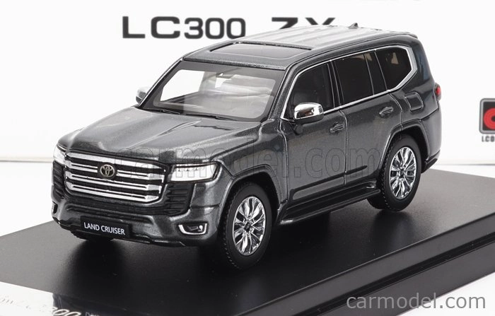LCD model Toyota Land Cruiser Lc300-zx 2022 1:64 sivá