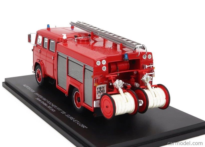 Alerte Saviem Sm7 Double Cabine Cisternové požární vozidlo 1976 1:43, červená