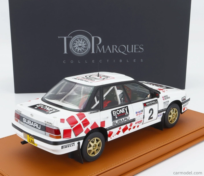 Topmarques Subaru Legacy Rs N 2 Winner British Rally 1993 Richard Burns - Robert Reid - Con Vetrina - S vitrínou 1:18 biela