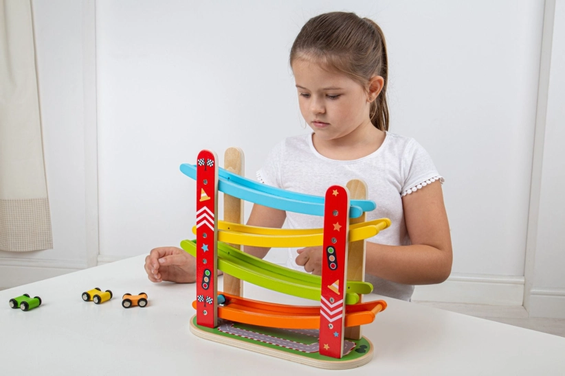Bigjigs Toys Drevená autodráha