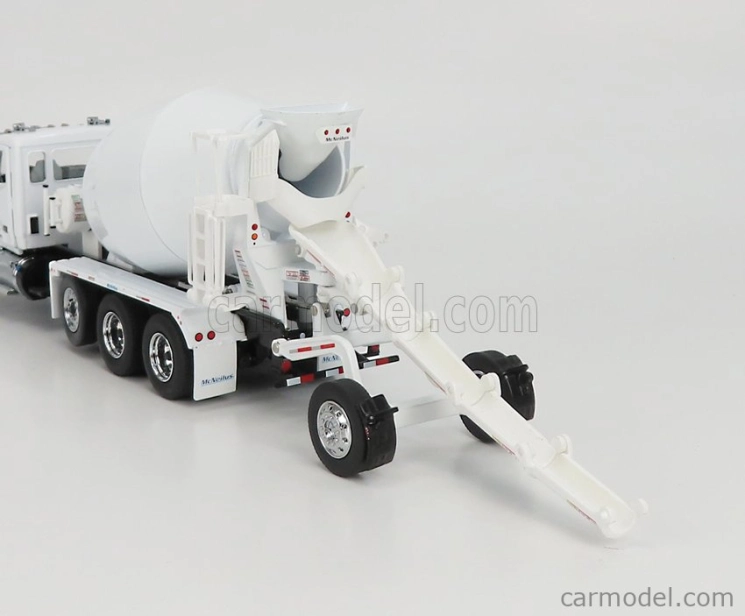 Dm-models Kenworth T880s Betoniera Tanker Cement Mixer Truck 4-assi 1990 1:50 Bílá