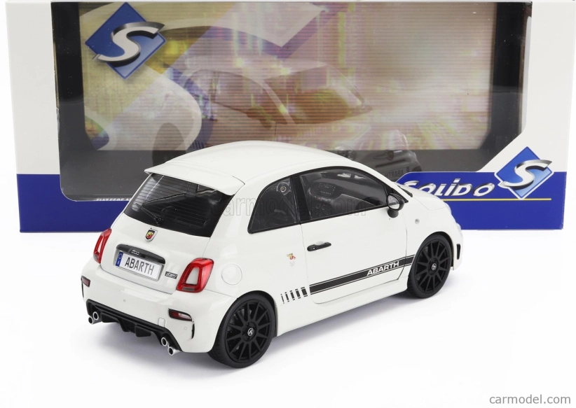Solido Fiat Nuova 500 Abarth 595 2022 1:18 Bílá Černá