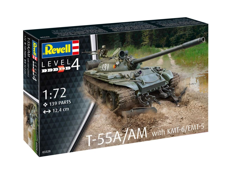 Revell T-55A/AM s KMT-6/EMT-5 (1:72)