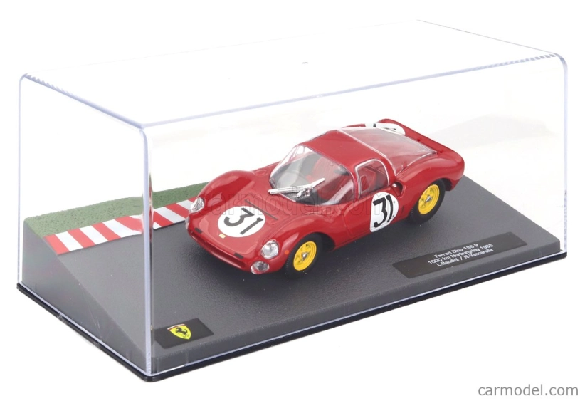 Edicola Ferrari Dino 166p Coupe N 31 1000km Nurburgring 1965 Lorenzo Bandini - Nino Vaccarella 1:43 Červená