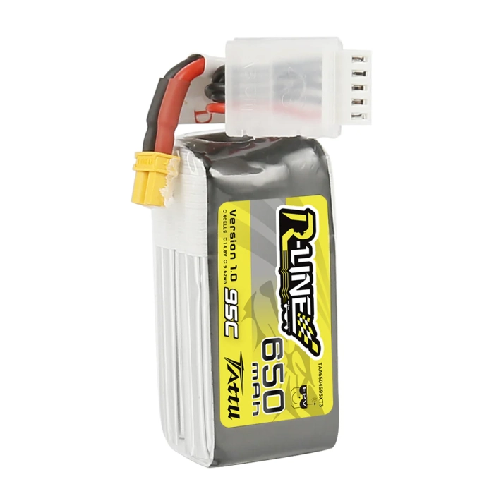 Tattu akumulátor LiPo R-Line 650mAh 4S 14.8V 95C XT30 | RCprofi.cz