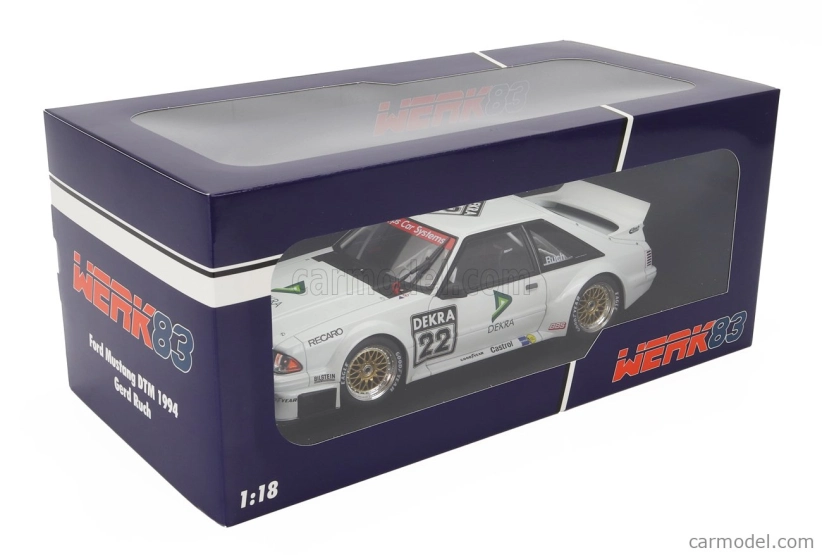 Werk83 Ford usa Mustang 5.0 N 22 Dtm Season 1994 Gerd Ruch 1:18 Bílá