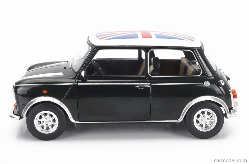 Mini Cooper Lhd 1992 s Union Jack 1:12 zelená biela