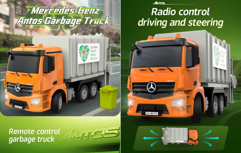 RC smetiarske auto Mercedes Benz Antos 1:26 | RCprofi.sk