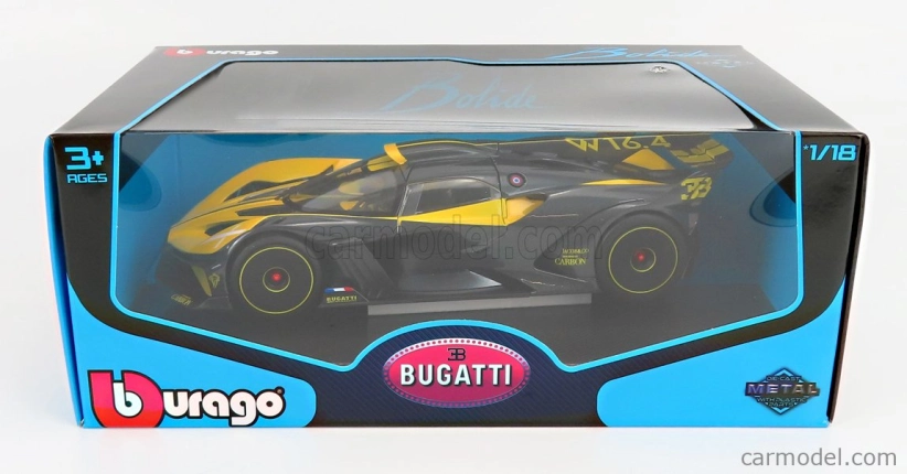Bburago Bugatti Bolide 1:18 žlutá