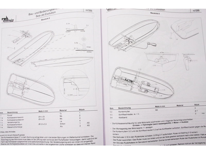 RC stavebnice ROMARIN Sea-Jet Evolution kit