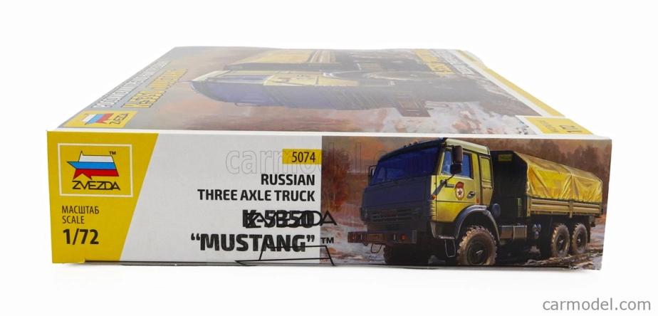 Zvezda Truck K-5350 Mustang Telonato Military 3-assi 1989 1:72 /