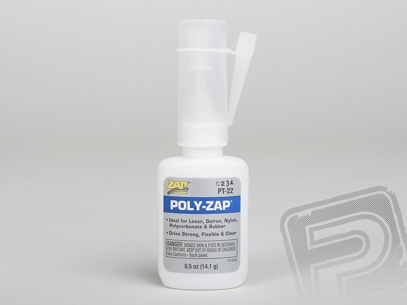 POLY-ZAP 14,1g (1/2oz) stredné sekundové lepidlo na plasty